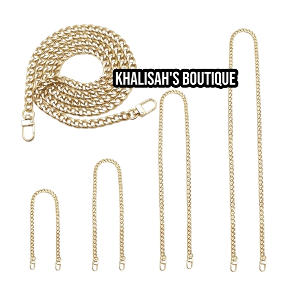 WOC Conversion Kit 4 Variety Gold CHAINS STRAP REPLACEMENT FOR Chanel, YSL, & LV - Picture 2 of 8